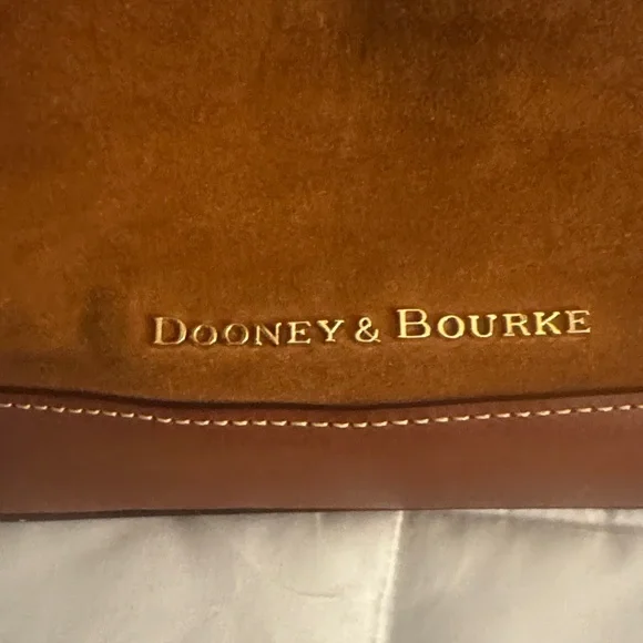 Dooney & Bourke Tan Suede Bucket Bag